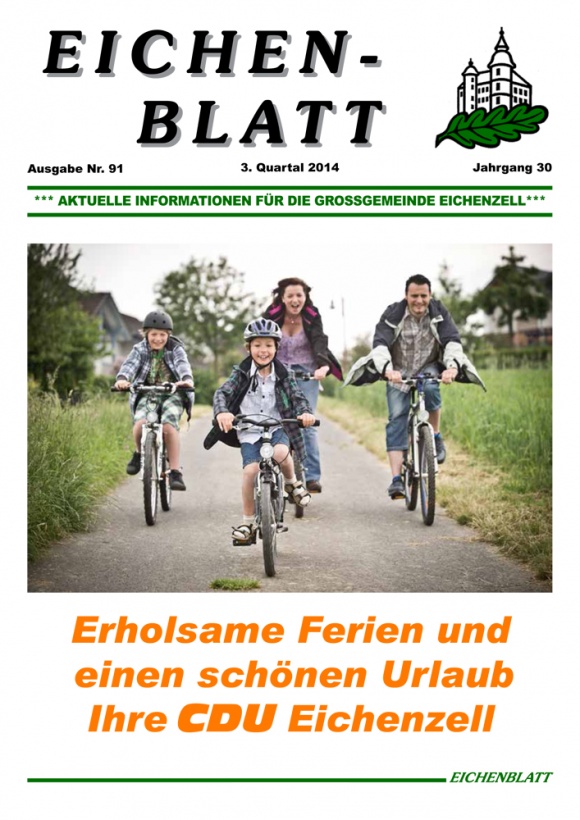 Eichenblatt 91. Ausgabe 3. Quartal 2014