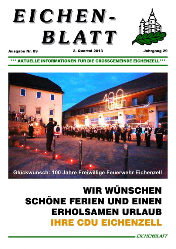 Eichenblatt 89. Ausgabe 2. Quartal 2013